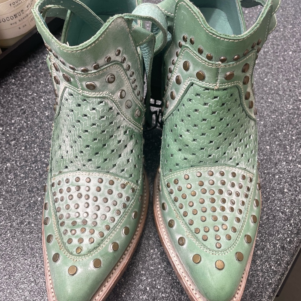 Women's Corral Turquoise Studded Ankle Boots